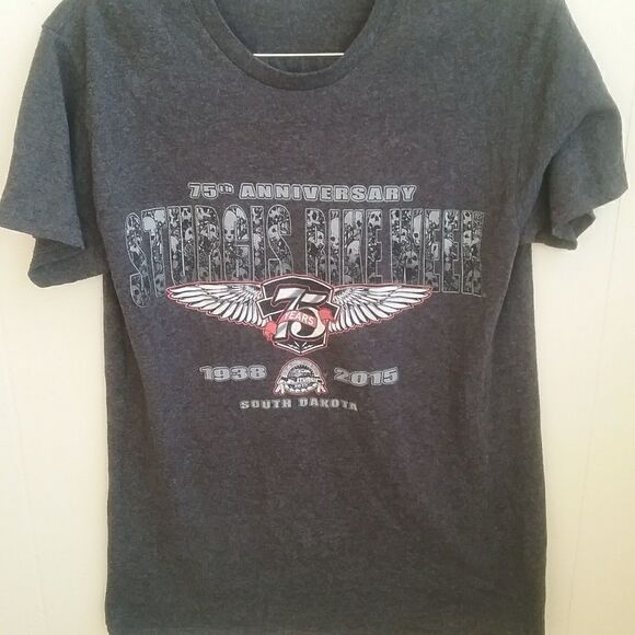 STURGIS BIKE WEEK 75TH ANNIVERSARY TSHIRT - Picture 1 of 3